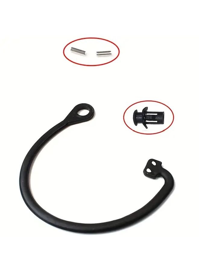 Black Fuel Tank Cap Cover Cable Strap Compatible with VW Audi Seat Models 1pc - Image 4